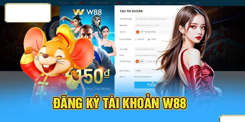 Hướng dẫn các bước tạo account tại W88 